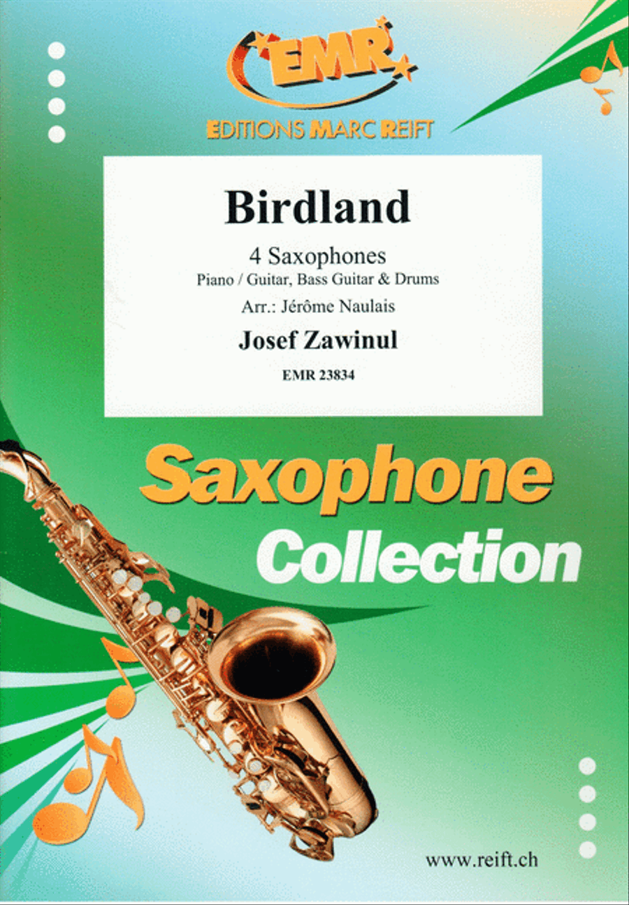 Birdland Birdland Saxophone Ensemble scores gallery preview page 1
