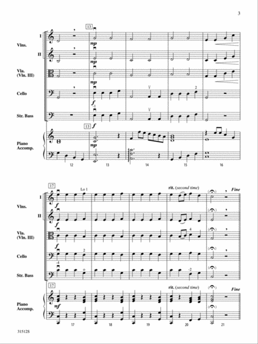 Autumn (from The Four Seasons) String Orchestra scores gallery preview page 3