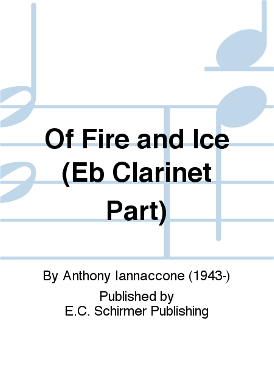 Of Fire and Ice (Eb Clarinet Part) Concert Band scores gallery preview page 1