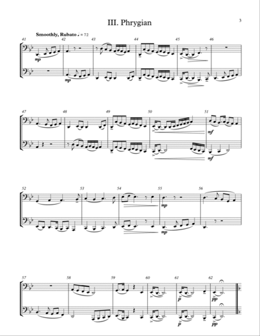 Seven Modes, Seven Duets - Tuba Brass Duet scores gallery preview page 3