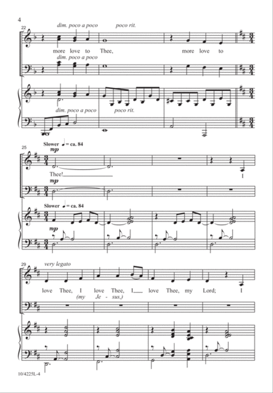 More Love to Thee 4-Part scores gallery preview page 5