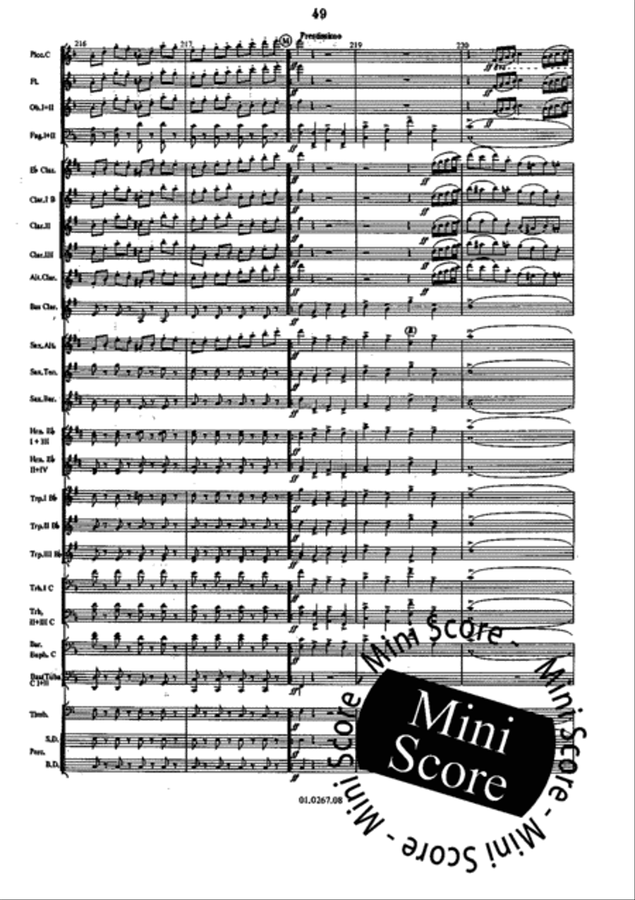 Vespri Siciliani Concert Band scores gallery preview page 53
