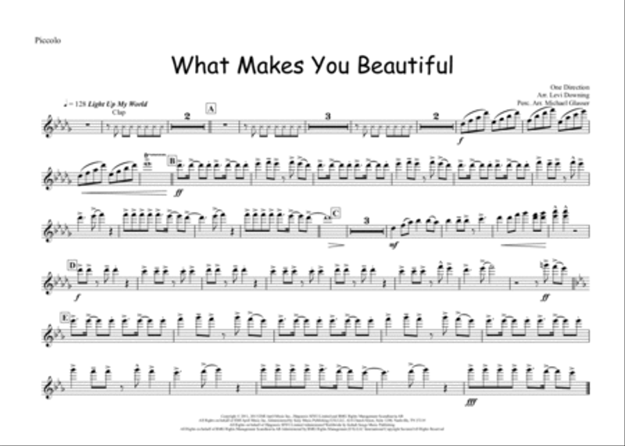 What Makes You Beautiful Marching Band scores gallery preview page 5
