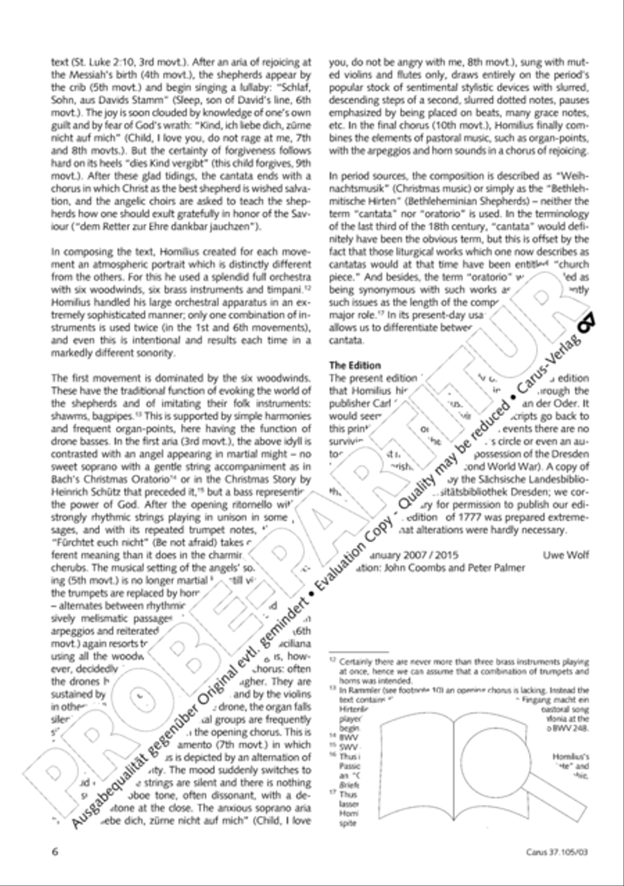 Die Freude der Hirten uber die Geburt Jesu 4-Part scores gallery preview page 7
