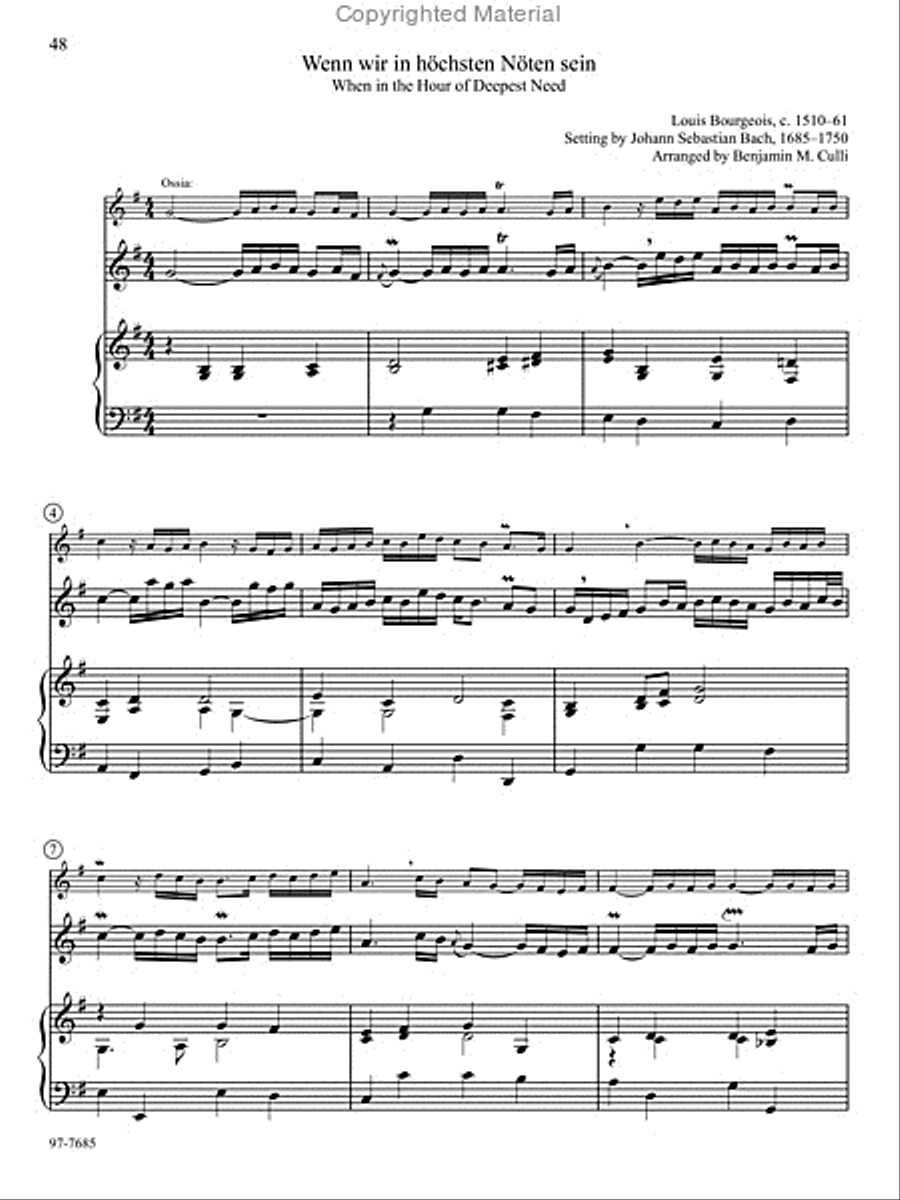 Duo Baroque: Classic Chorale Preludes Arranged for Keyboard and Any Solo Instrument, Vol. 2 Bassoon scores gallery preview page 11