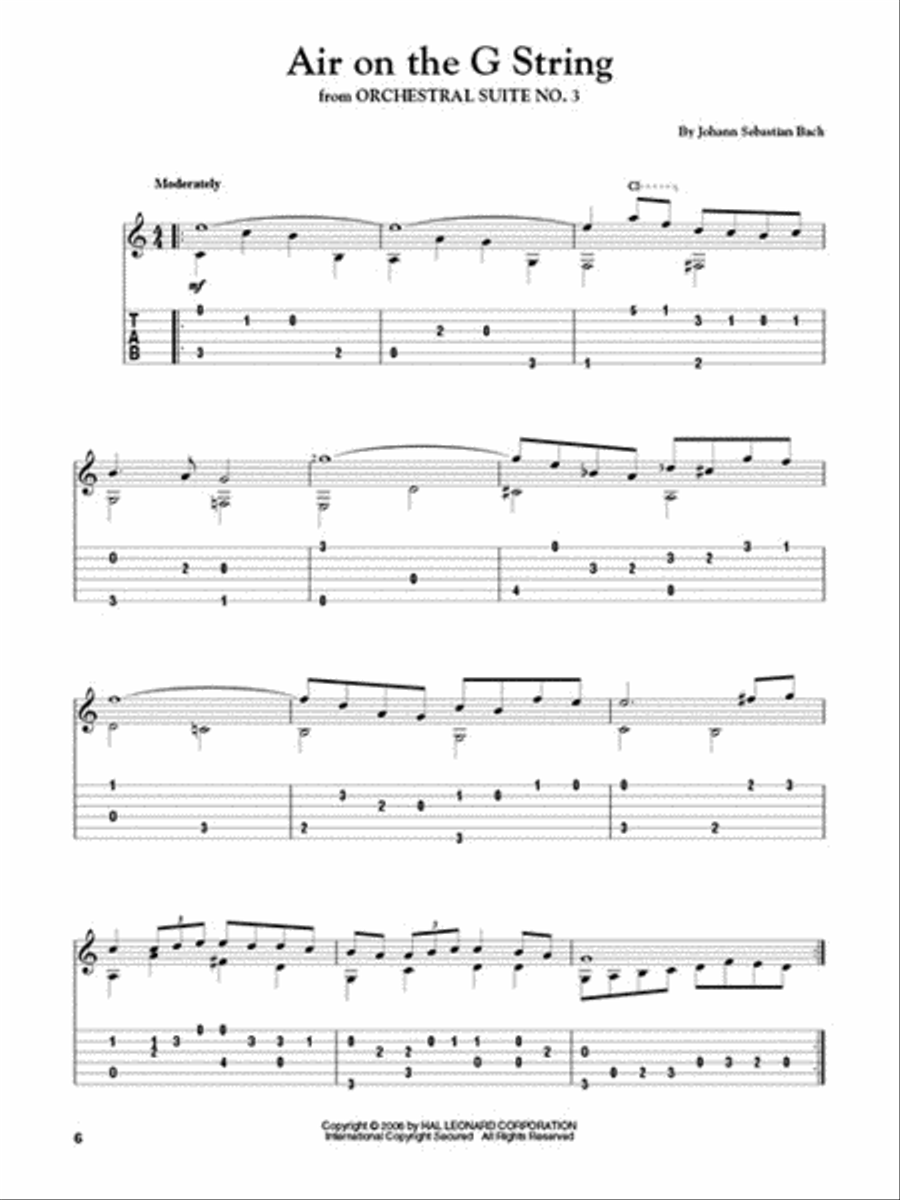 Wedding Songs for Classical Guitar Acoustic Guitar scores gallery preview page 3