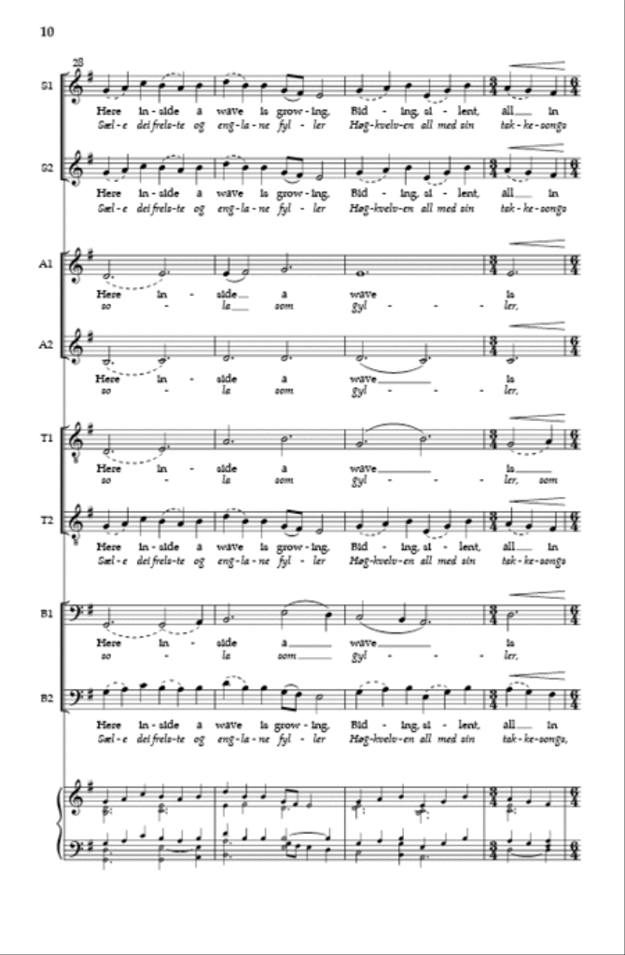 Wintertide/Solrenning Sæle SSAATTBB scores gallery preview page 9