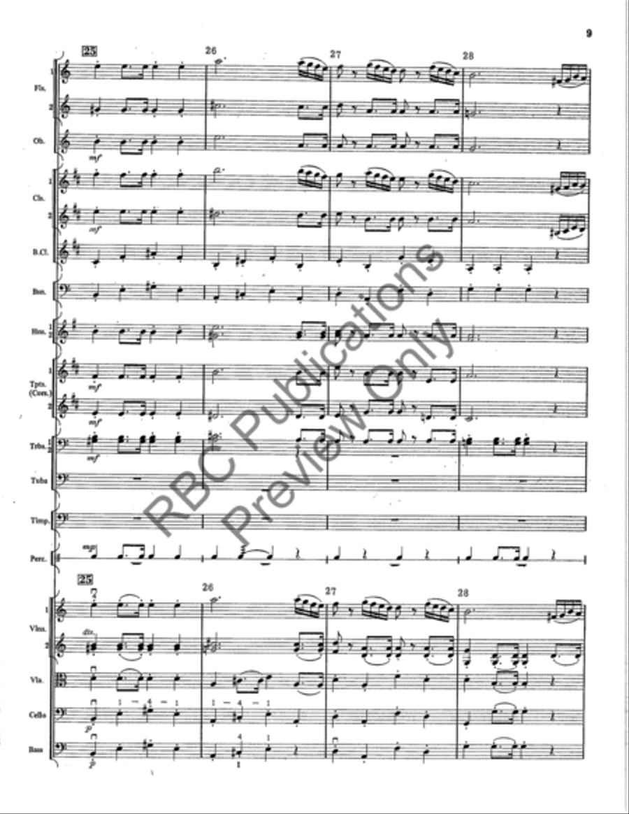Concert March Full Orchestra scores gallery preview page 10