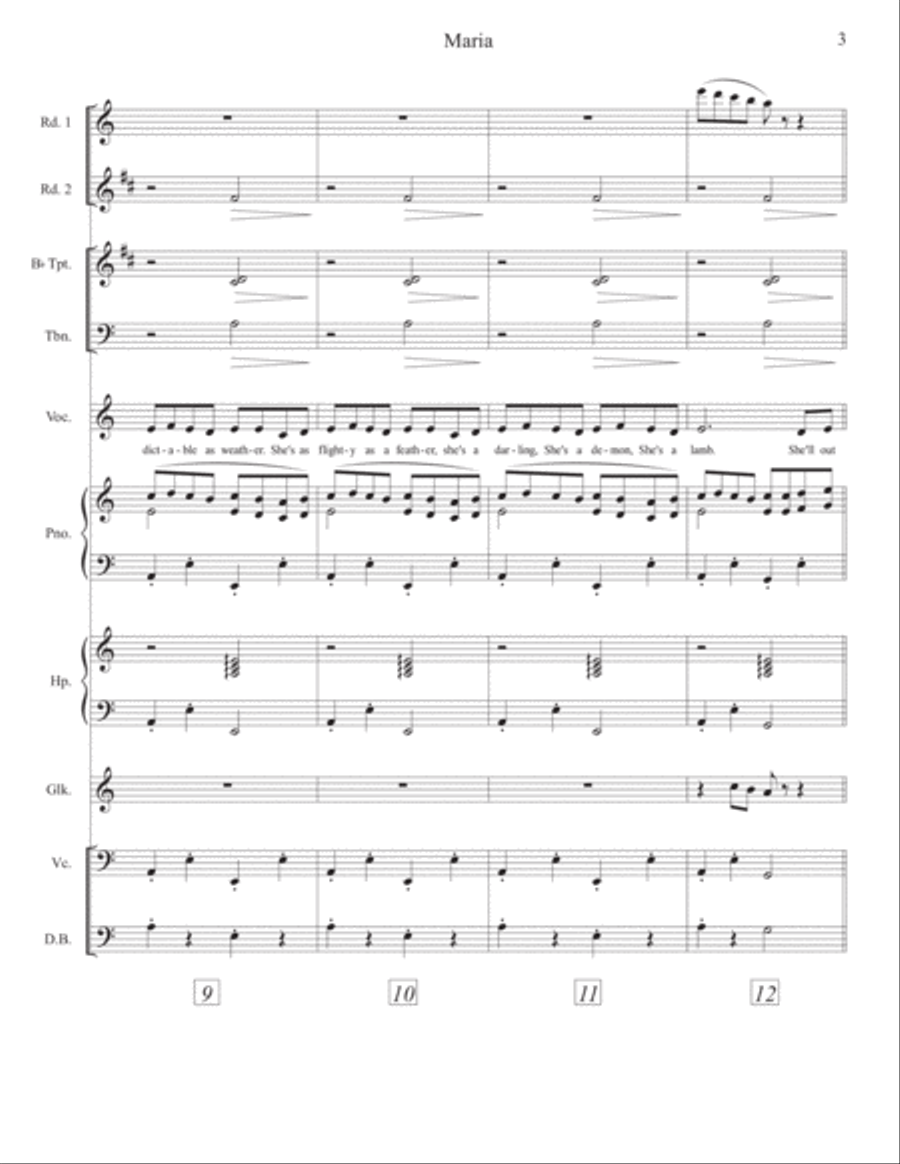 Maria - Score Only Large Ensemble scores gallery preview page 4