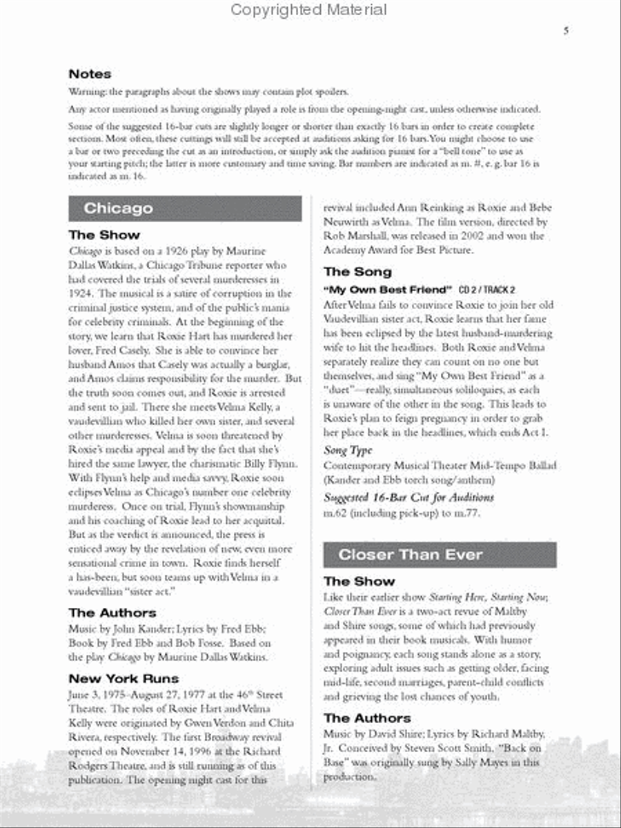 Singer's Library of Musical Theatre – Vol. 2 Mezzo-Soprano Voice scores gallery preview page 4