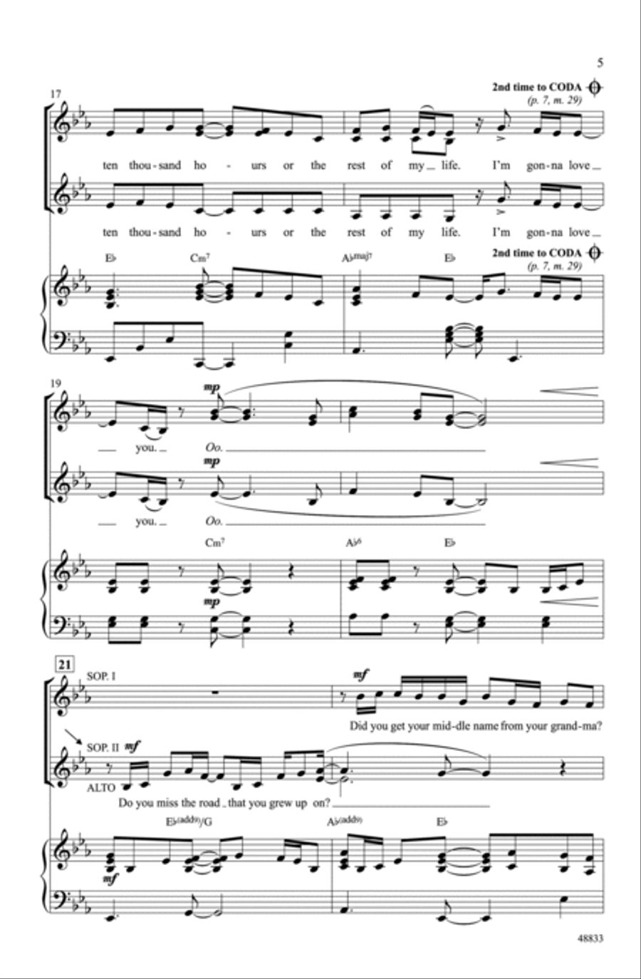 10,000 Hours Choir scores gallery preview page 4