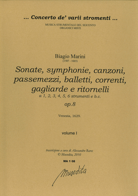 Sonate, symphonie, canzoni, passemezzi, balletti, op. 8 (Venezia, 1629)