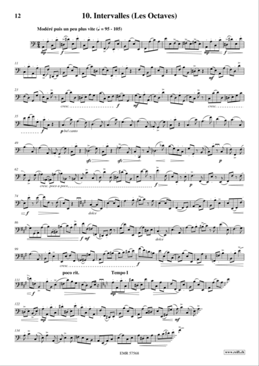 32 Etudes de Perfectionnement Bassoon Solo scores gallery preview page 12