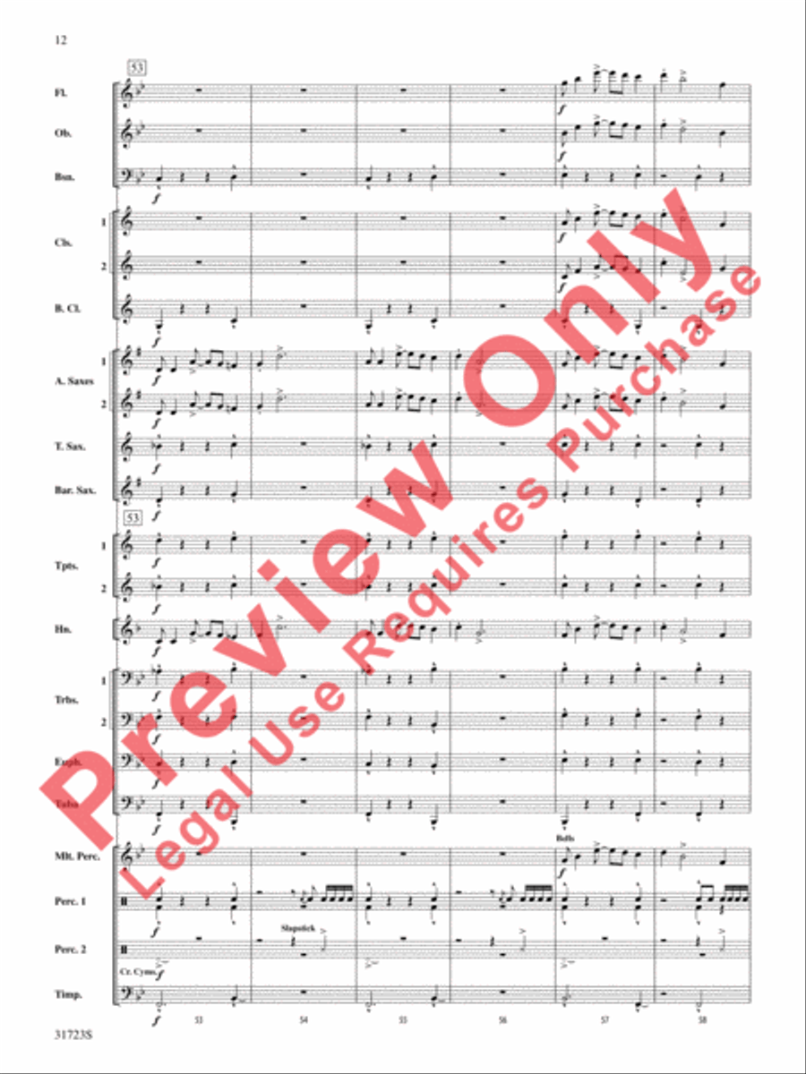 Western Horizons Concert Band scores gallery preview page 13
