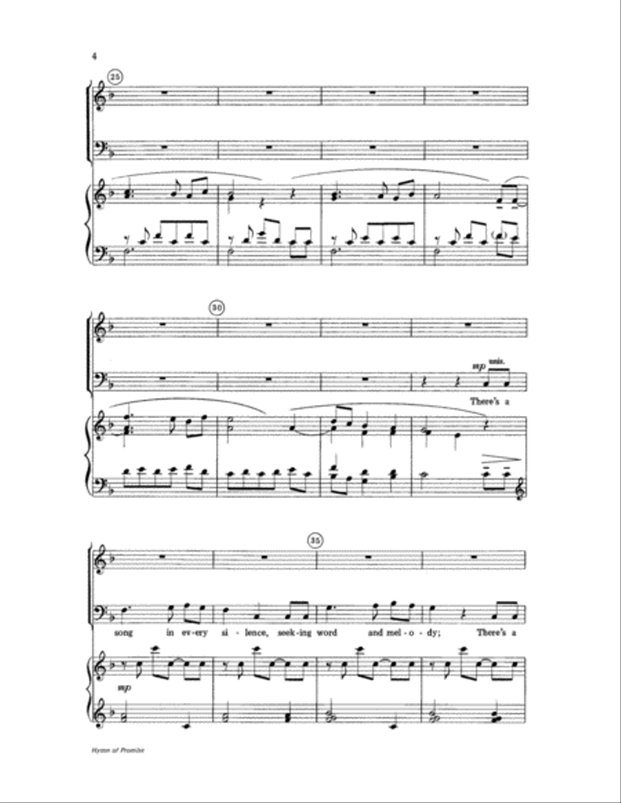 Hymn of Promise Hymn of Promise Choir scores gallery preview page 4