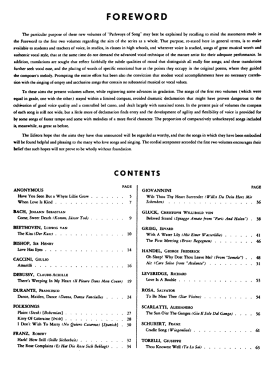 Pathways of Song, Volume 3 Medium-Low Voice scores gallery preview page 2