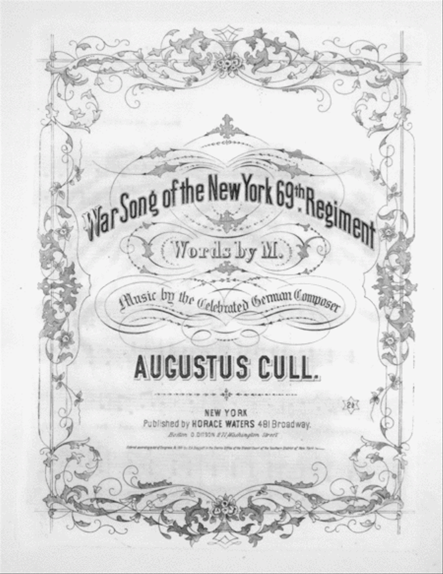 War Song of the N.Y. 69 Regt Voice scores gallery preview page 2