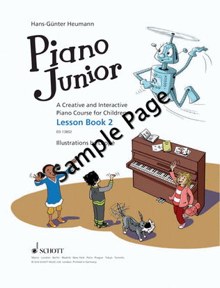 Book cover for Piano Junior: Lesson Book 2