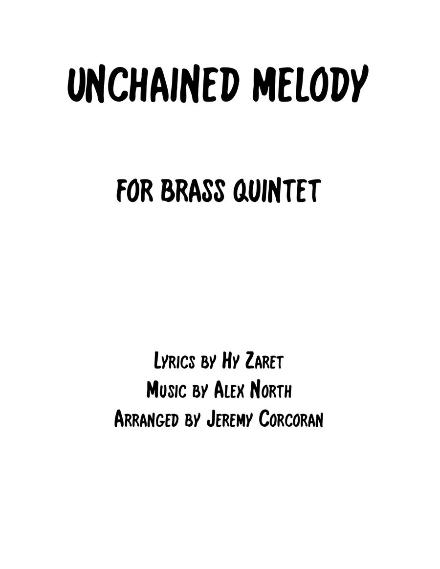 Unchained Melody Brass Ensemble scores gallery preview page 1