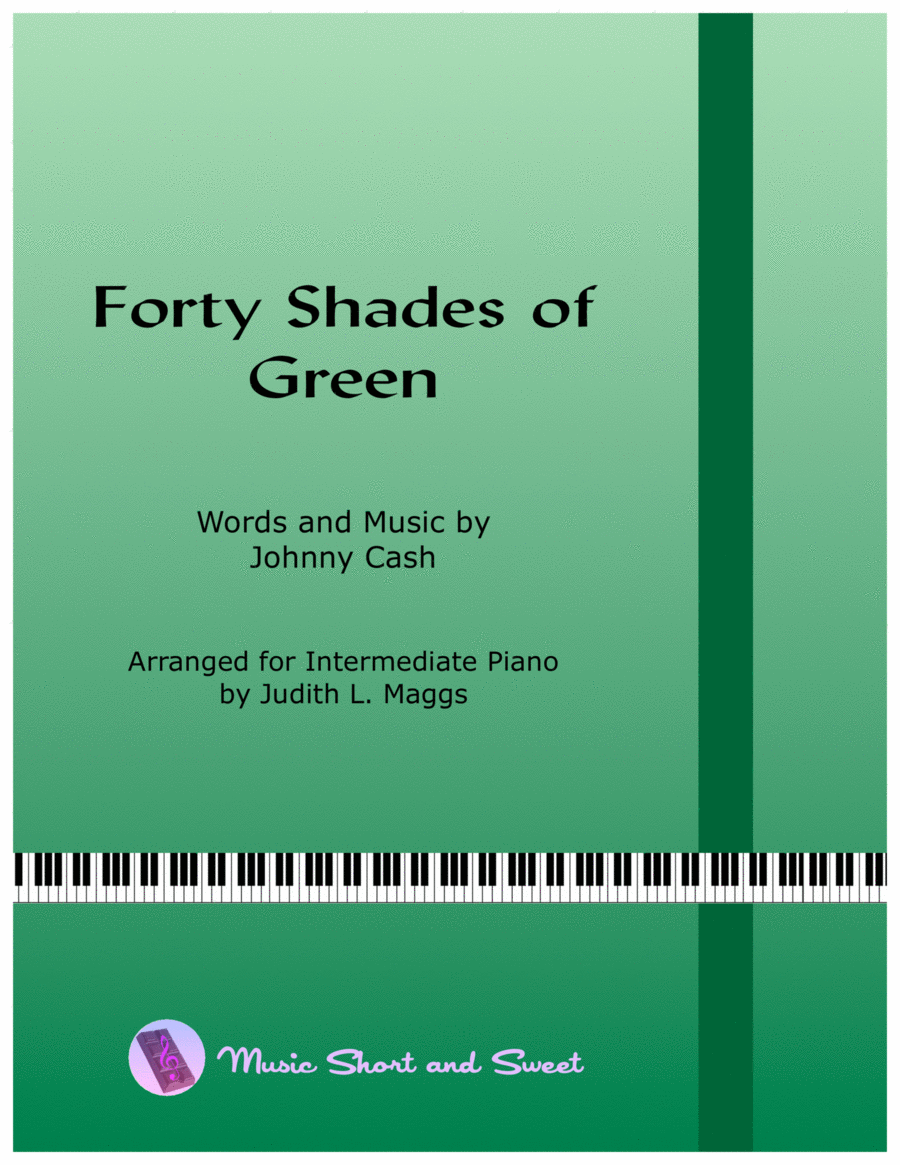 Forty Shades Of Green Easy Piano scores gallery preview page 1