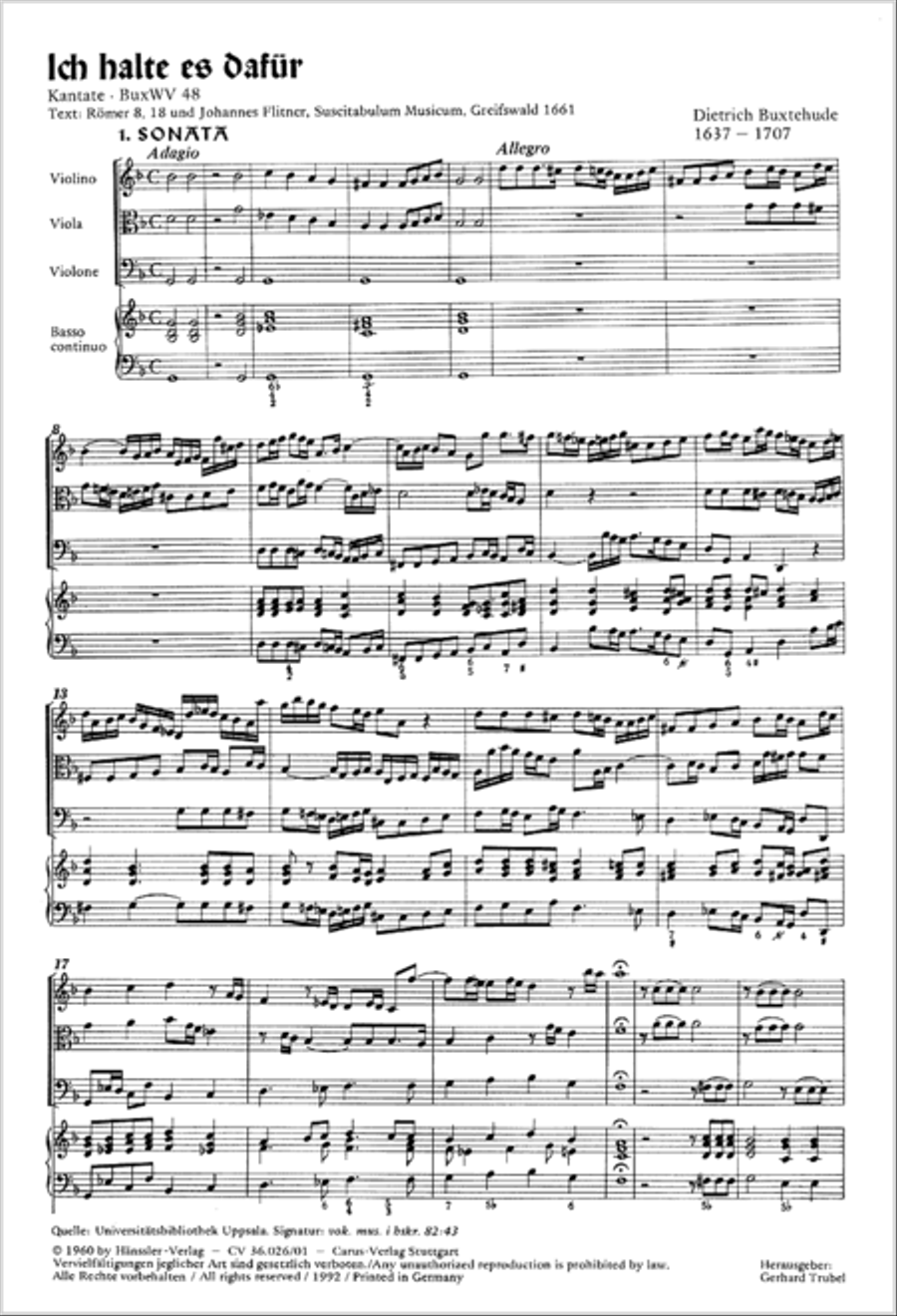 Now I indeed believe (Ich halte es dafur) Choir scores gallery preview page 18
