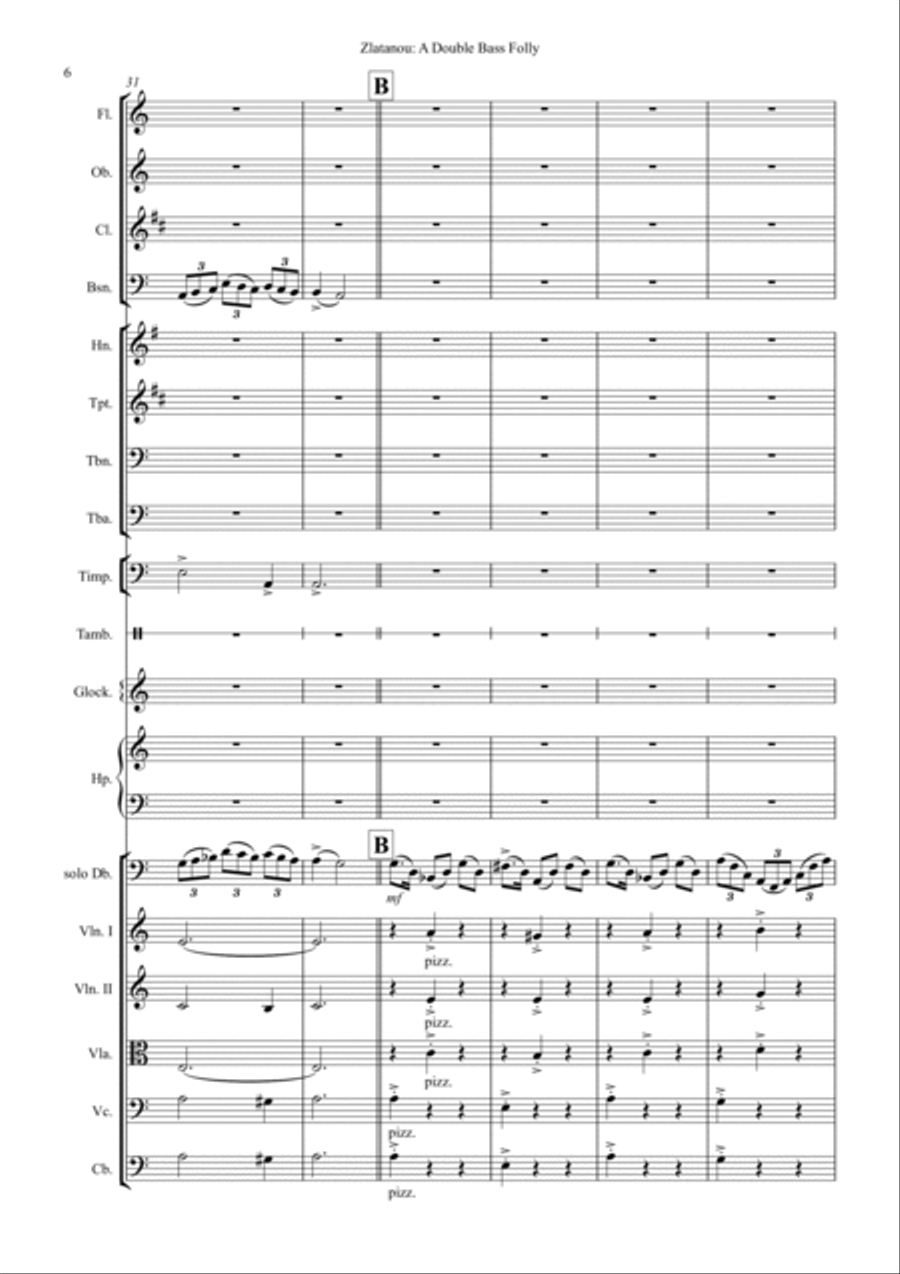 A DOUBLE BASS FOLLY, A Short Concerto for Double Bass and Orchestra image number null