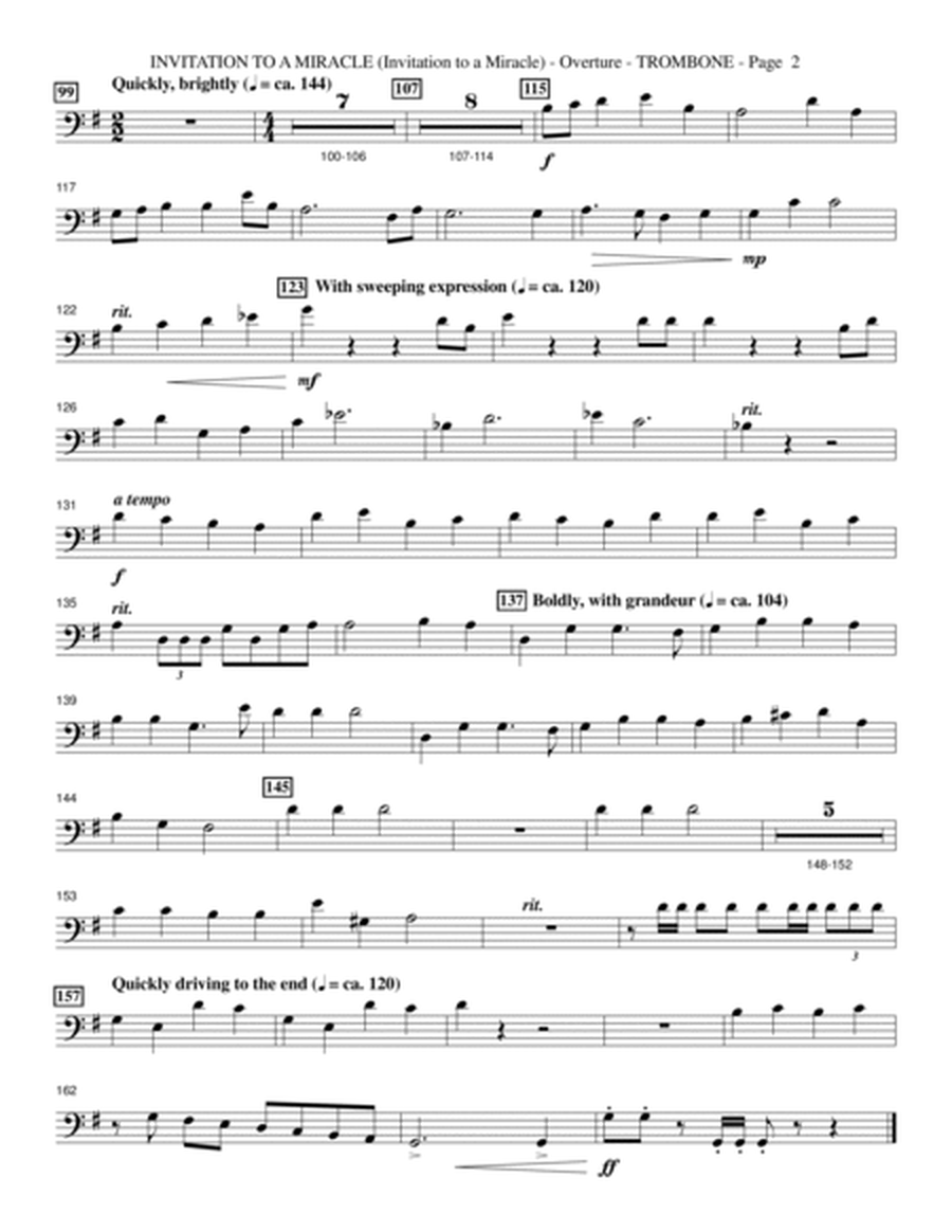 Invitation To A Miracle (a Cantata For Christmas) - Trombone