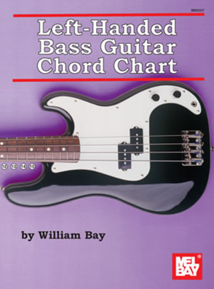 Book cover for Left-Handed Bass Guitar Chord Chart