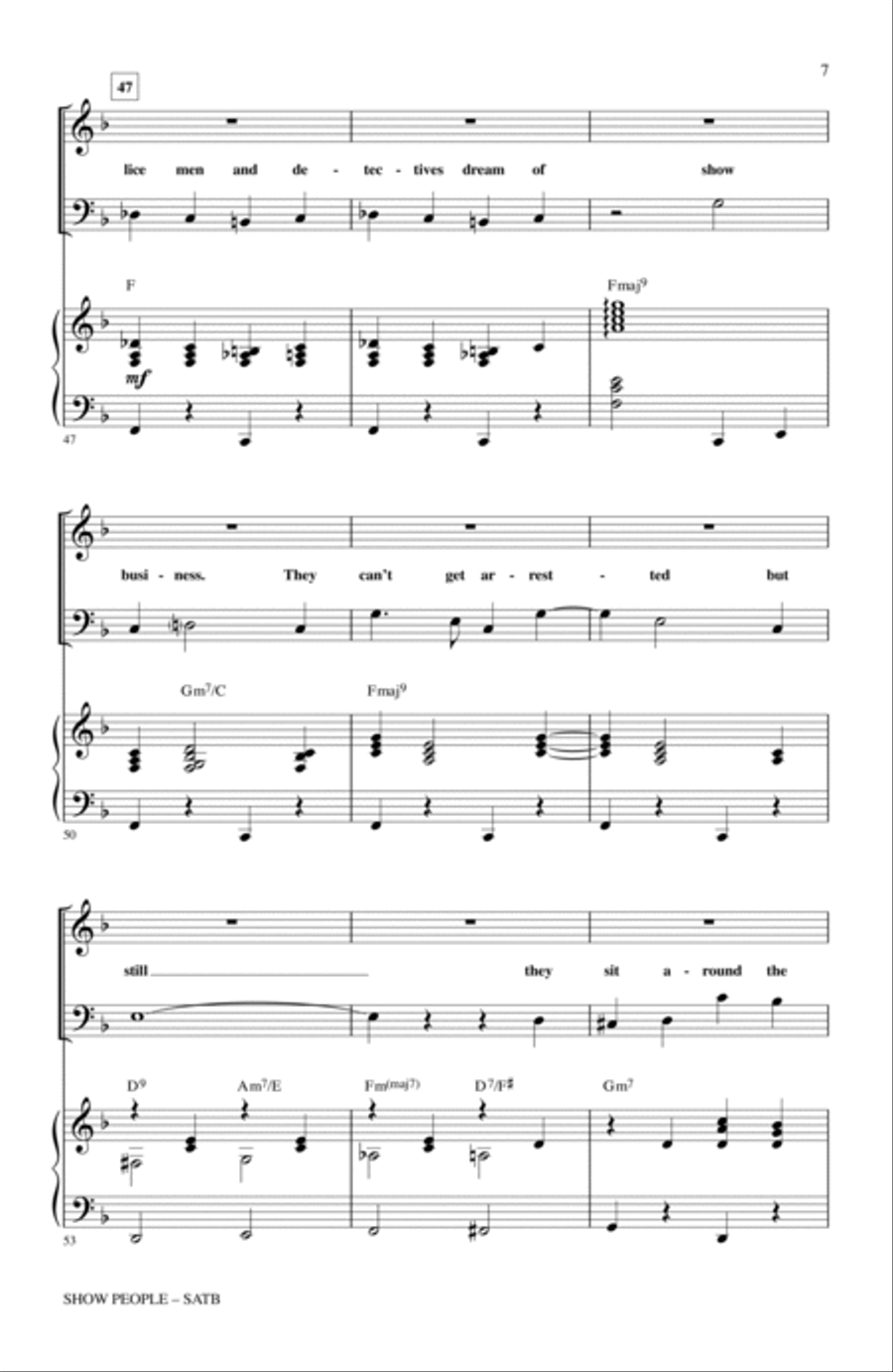 Show People 4-Part scores gallery preview page 5