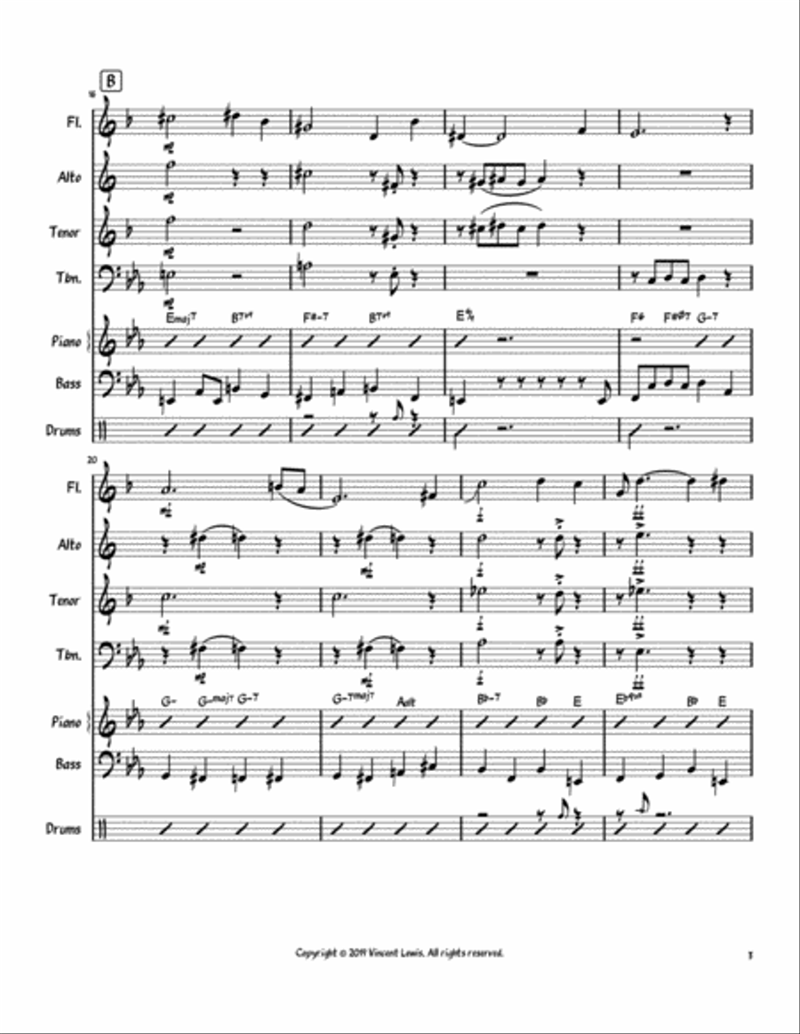 Ruby, My Dear Small Ensemble scores gallery preview page 3