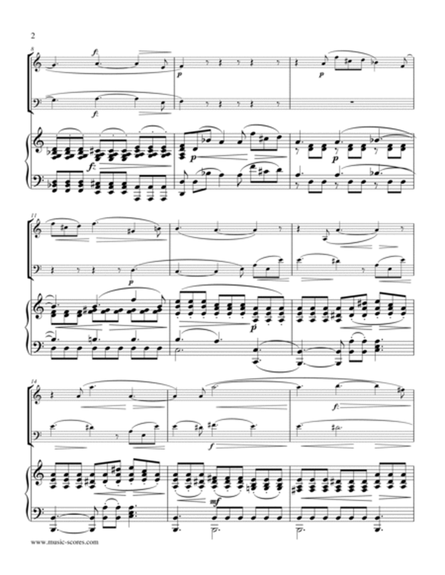Gade - Andantino - 3rd Movement from Piano Trio - Violin, Cello and Piano. image number null