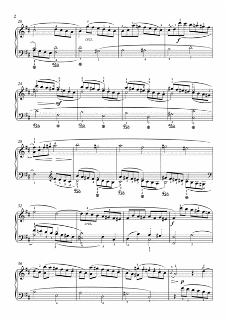Scarlatti-Sonata in B-minor L.S44 K.293(piano) Piano Solo scores gallery preview page 3