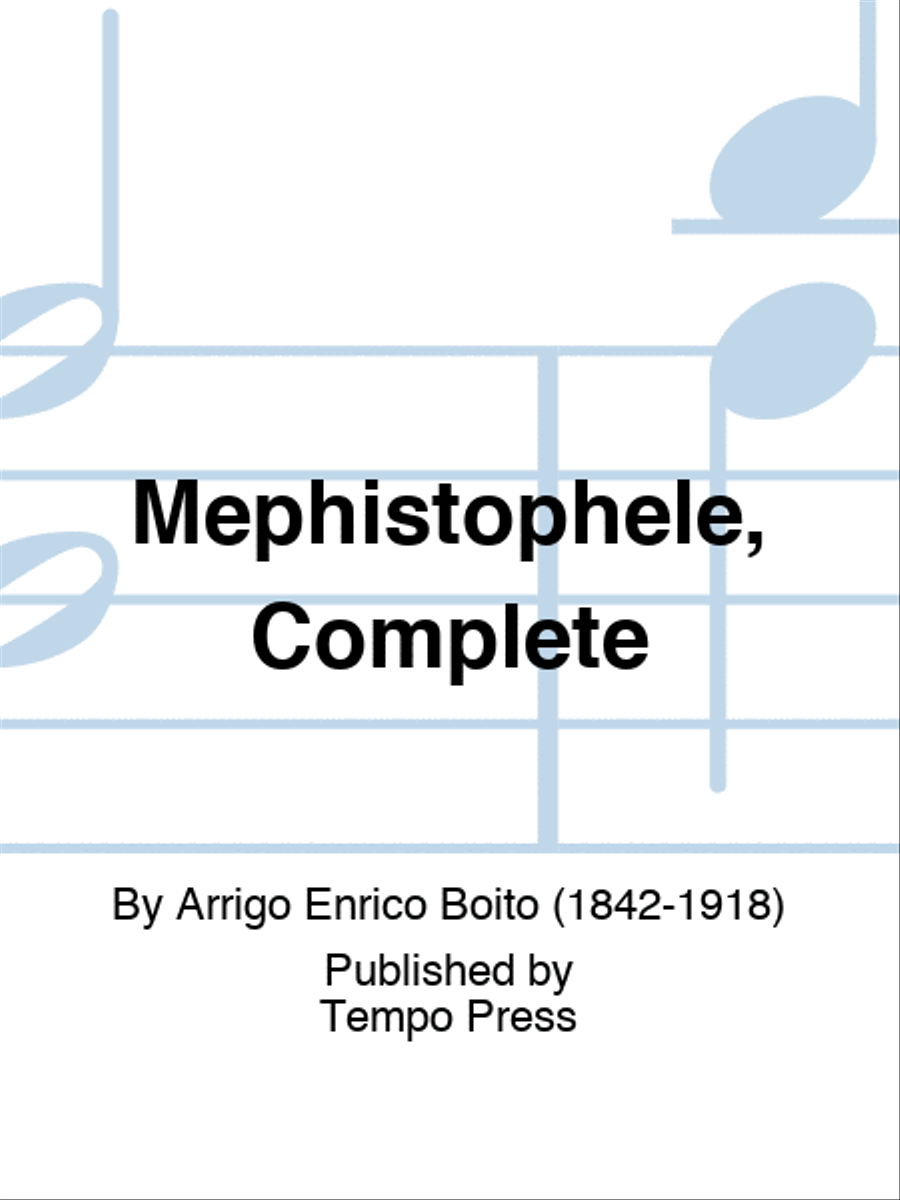 Mephistophele, Complete 4-Part scores gallery preview page 1