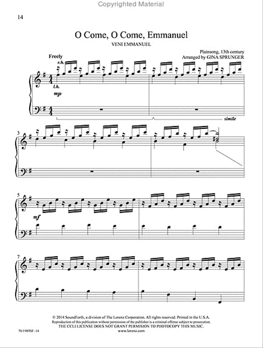 A Fireside Christmas Piano Solo scores gallery preview page 11