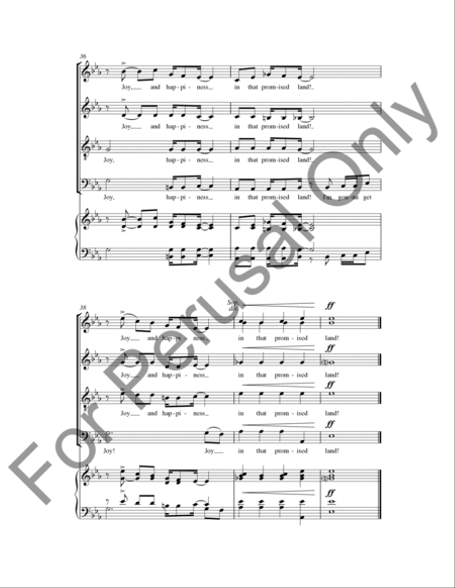 In That Promised Land 4-Part scores gallery preview page 10
