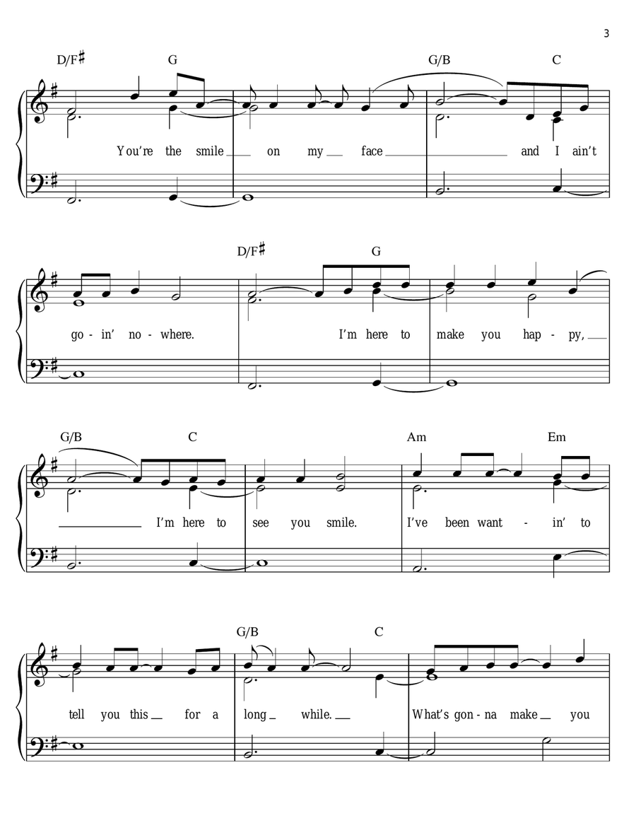 Fall Easy Piano scores gallery preview page 3