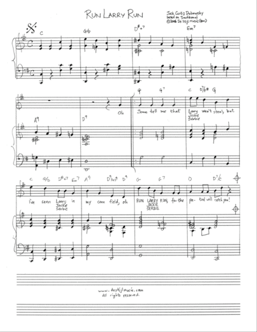 Run Larry Run 2-Part scores gallery preview page 2