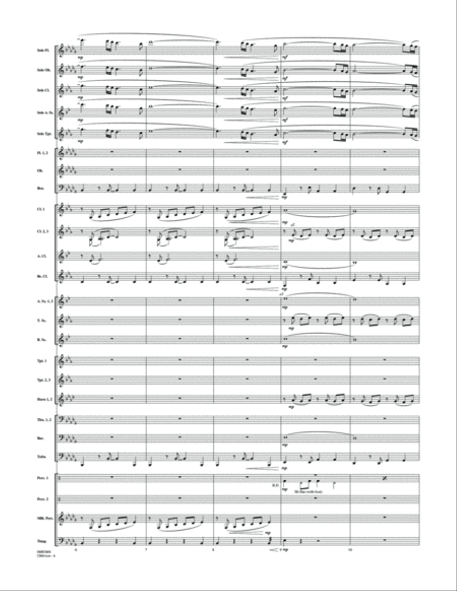 Oblivion - Conductor Score (Full Score) Concert Band scores gallery preview page 3