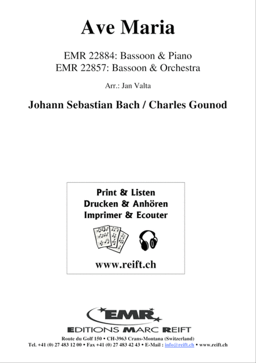 Ave Maria Bassoon Solo scores gallery preview page 2