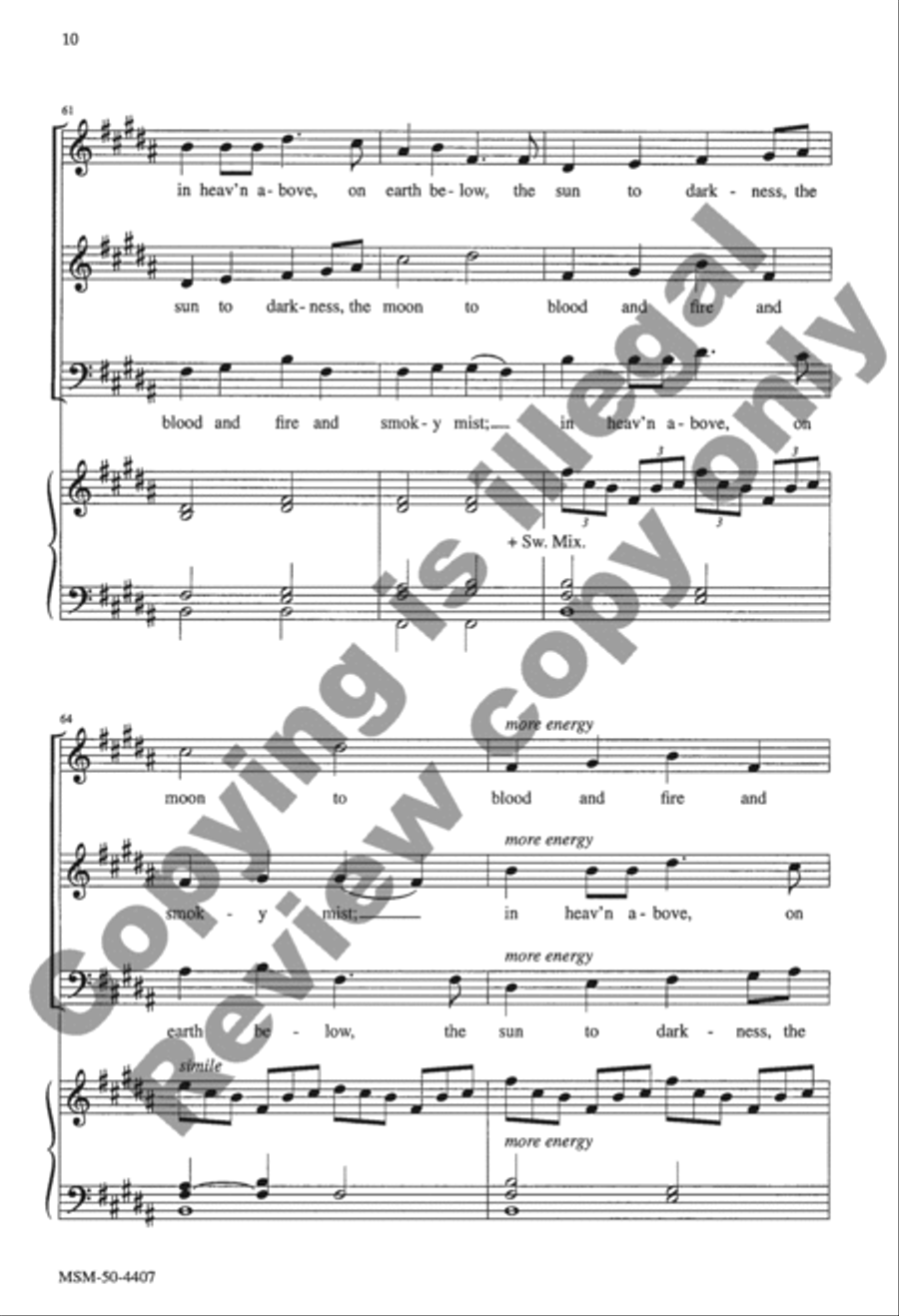In the Last Days 3-Part scores gallery preview page 25
