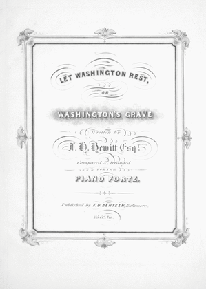 Let Washington Rest, or, Washington's Grave