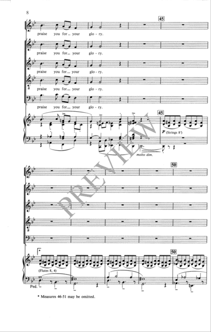 Festival Gloria Festival Gloria 4-Part scores gallery preview page 9