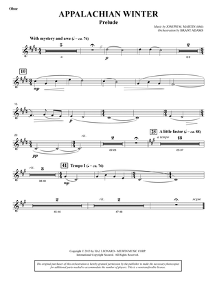 Appalachian Winter (A Cantata For Christmas) - Oboe