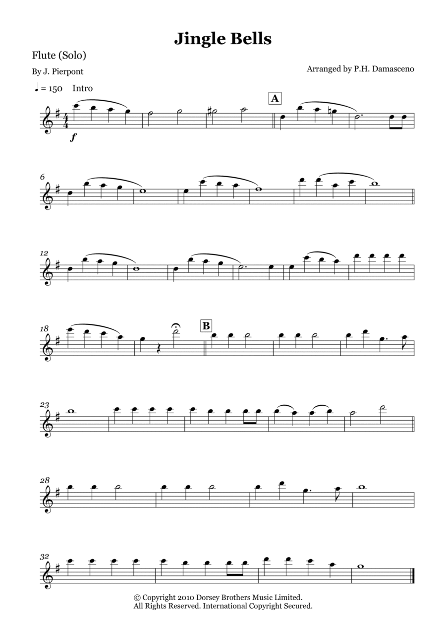 Jingle Bells Woodwind Trio scores gallery preview page 1