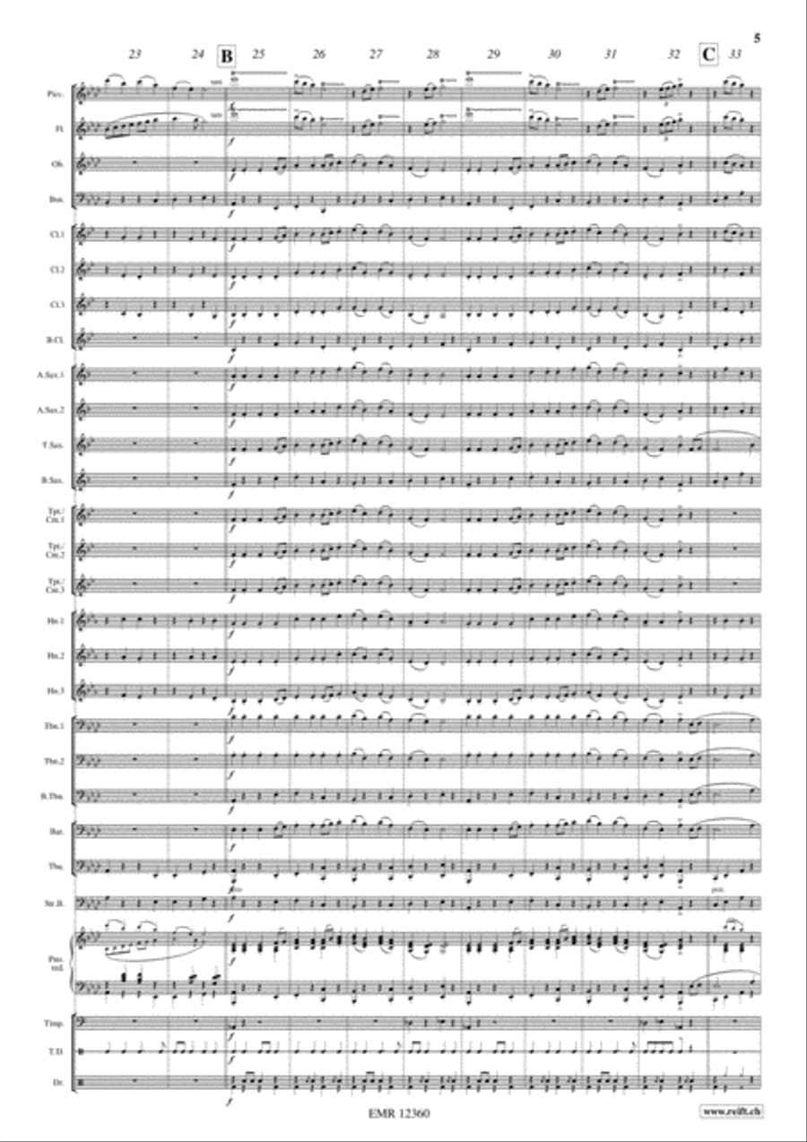 Spanish Lady Spanish Lady Concert Band scores gallery preview page 5