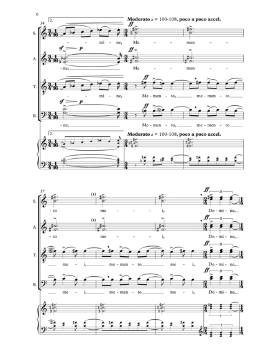 Two Lenten Motets Two Lenten Motets 4-Part scores gallery preview page 6