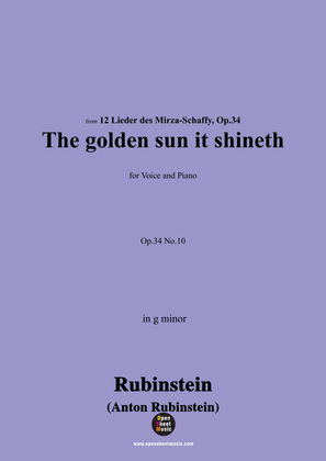 A. Rubinstein-Die helle Sonne leuchtet(The golden sun it shineth),Op.34 No.10,in g minor