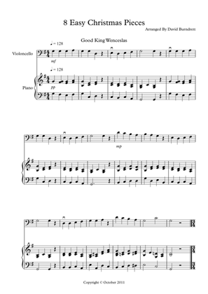 8 Easy Christmas Pieces for Cello And Piano