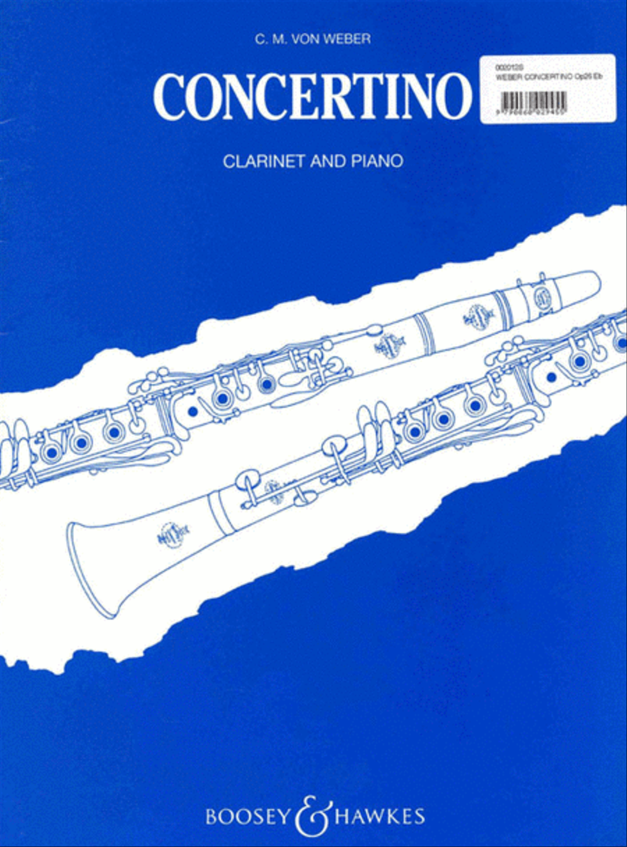 Concertino in E-Flat Major, Op. 26 Clarinet Solo scores gallery preview page 1