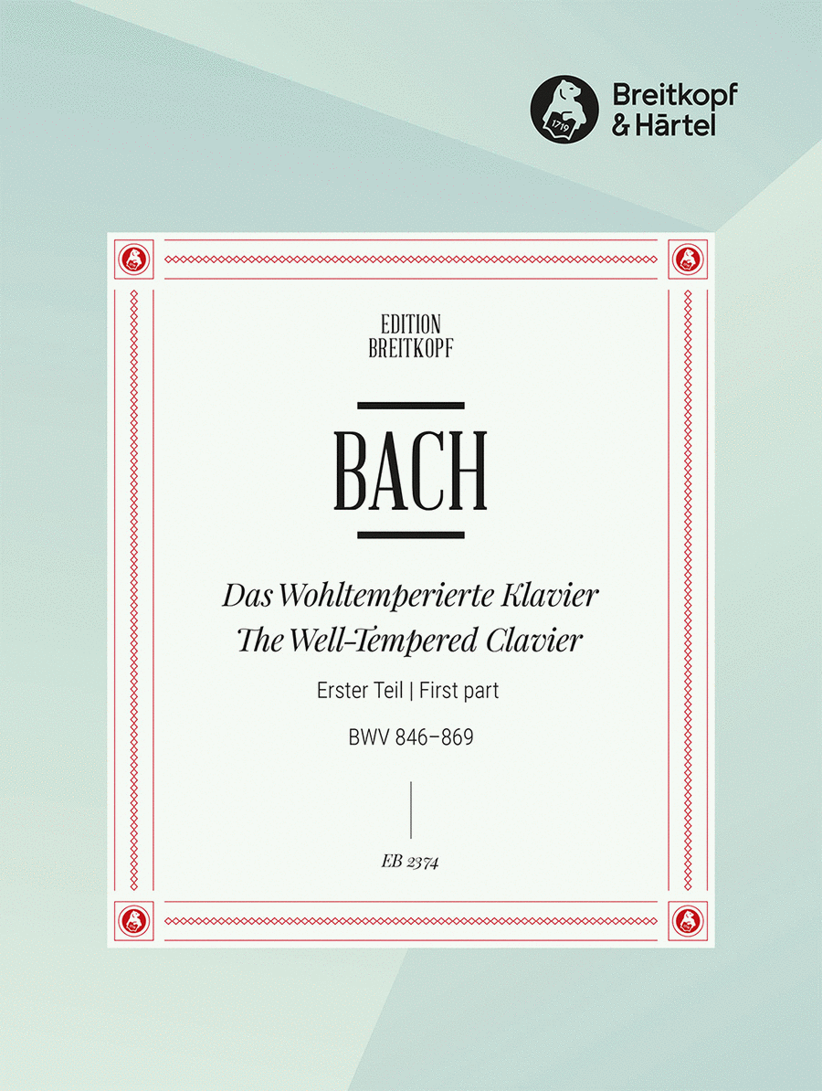 The Well-tempered Clavier Piano Solo scores gallery preview page 1